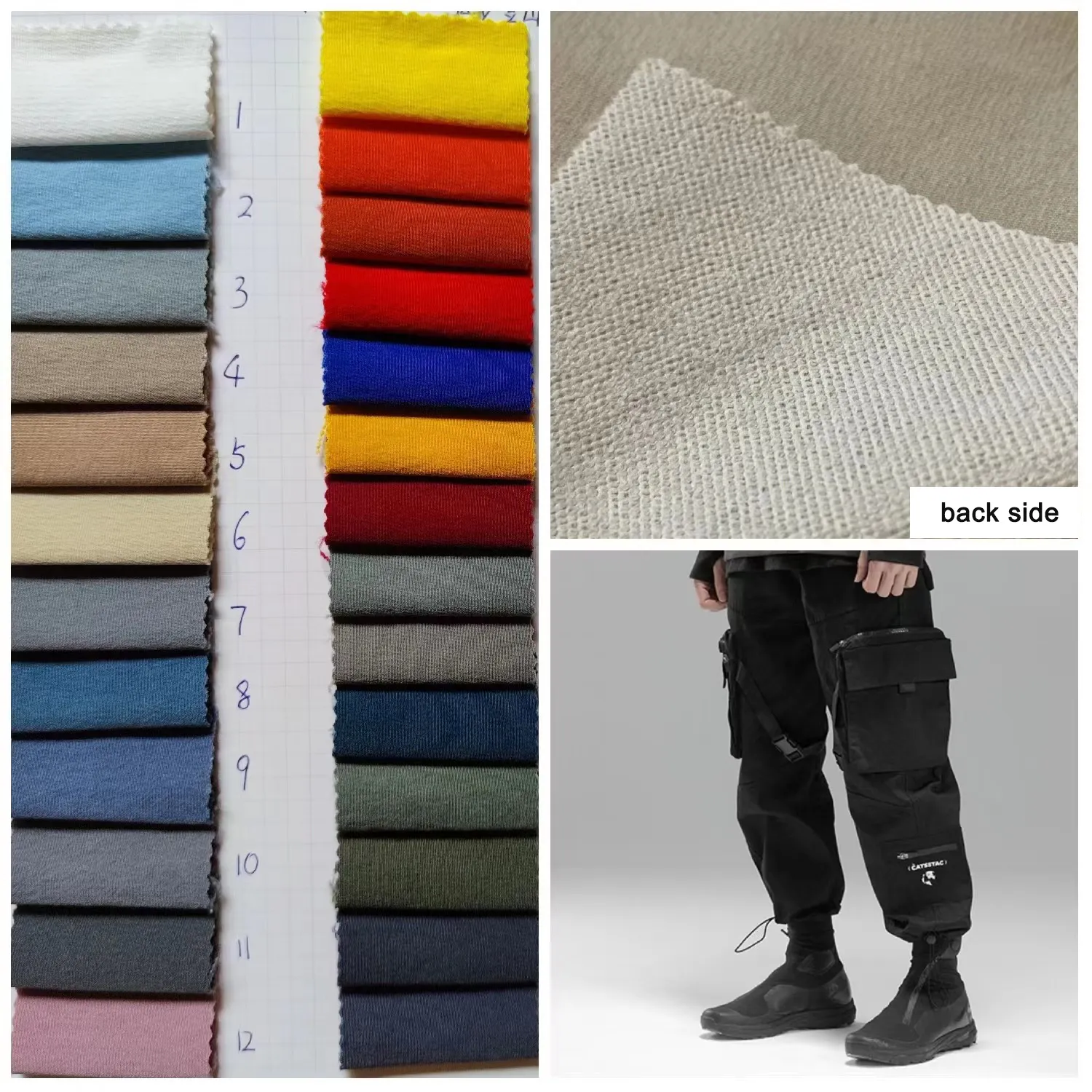 Calças trançadas de alta qualidade 320d, tecido spandex de poliamida 250gsm com 4 vias, para esportes, calças de carga