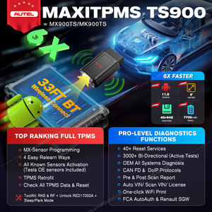 Autel negozio ufficiale MaxiTPMS TS900 auto OBD2 Scanner t 900 veicolo TPMS sensore di programmazione professionale altare strumenti diagnostici - Product Image 3