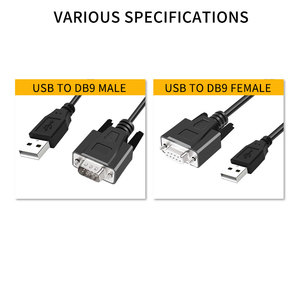 Cable Creation Gold Plated <strong>Usb</strong> 2.0 to Rs232 Male Db9 <strong>Serial</strong> Converter Cable - Product Image 6