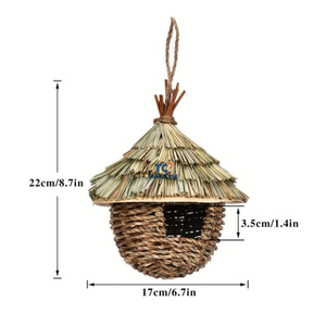 Vietnam'da kuş el yapımı için en iyi fiyat açık rafya saman kuş yuvalama çevre dostu çim - Product Image 5