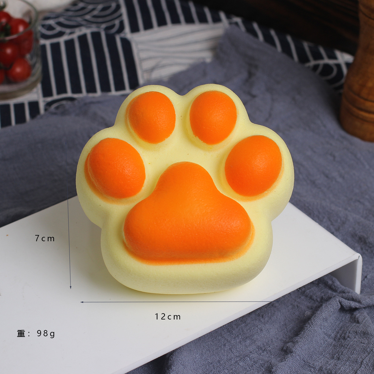 Patte de miaou à rebond lent-orange
