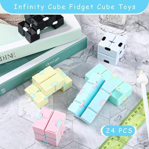 Color Optional Magic Cube Macaron Color Decompression Deformation New Creative Magic <strong>Rubikes</strong> Infinity Cube Fidget <strong>Toy</strong> - Product Image 4