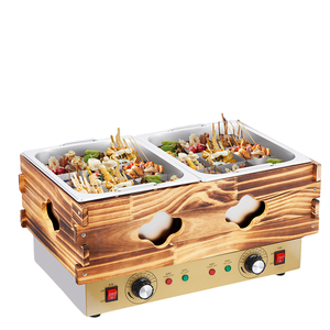 Anti-Scald Food Electric <strong>Kanto</strong> Cooking Pot <strong>Machine</strong> Controlled Cooking Noodle Sausage Boiling Cooker Wooden Nine Boxes Hot Pot - Product Image 4