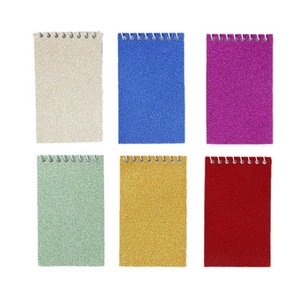 Mini Bloc de notas de 20 páginas, Bloc de notas en espiral, Mini cuadernos brillantes, blocs de notas de colores surtidos para regalo de cumpleaños, recompensas en el aula