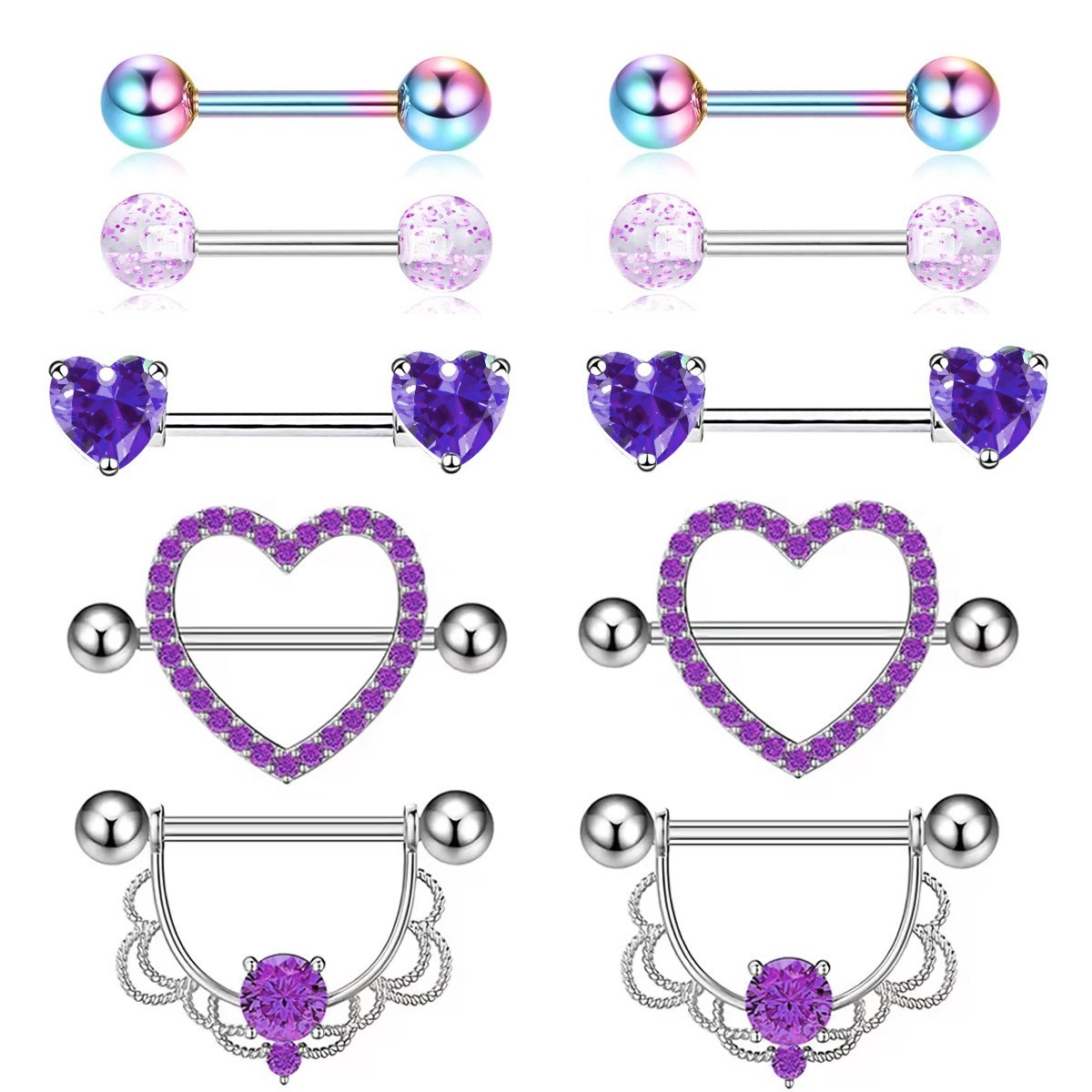 Violet 10 pièces