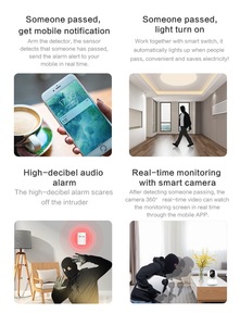 永利智能WIFI和红外防盗报警系统，带图雅传感器433兆赫移动应用门检测器个人使用 - Product Image 4