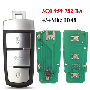 3 ปุ่มพลิกสมาร์ทรถ Remote Key Fob ID48 ชิป 3C0959752BA 433MHZ ID48 สําหรับ VW Passat B6 3C B7 Magotan CC - Product Image 1