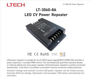 LTECH 3-Channel Constant Voltage Power Repeater LED Power Amplifier <strong>controller</strong> 8A 576W - Product Image 2