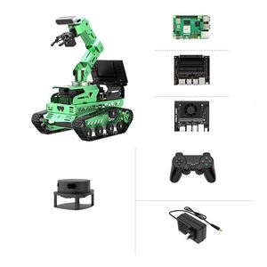 Görsel tanıma, ses kontrolü ve gelişmiş direksiyon şasisi ile AI destekli robotik. Kök projeleri için programlanabilir