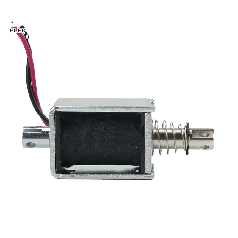 JSO-0837 solenoides lineales, Micro electroimán, tipo de tracción