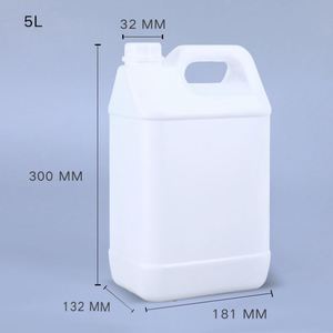 Vendita calda 5L di plastica quadrata tanica addensare HDPE contenitore di imballaggio con coperchio a vite - Product Image 2
