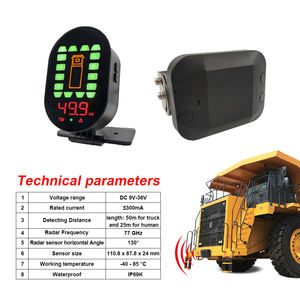 Système de détection piétonnière d'évitement de collision de mesure de distance de 50m système d'alarme d'avertissement de proximité de chariot élévateur de radar de recul - Product Image 2