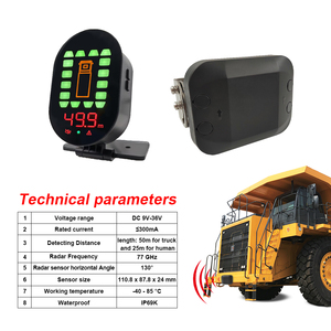 50m Distance Measurement Collision Avoidance Pedestrian Detection <strong>System</strong> <strong>Reversing</strong> radar Forklift Proximity Warning <strong>Alarm</strong> <strong>System</strong> - Product Image 2