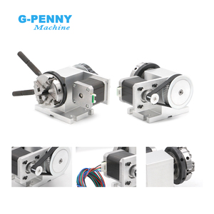 G-Penny 4th <strong>Axis</strong> Kit <strong>With</strong> Tailstock <strong>Rotate</strong> <strong>Axis</strong> <strong>With</strong> Nema17 Stepper Motor 50/65mm <strong>CNC</strong> Dividing Head <strong>Rotation</strong> 4:1 for Mini <strong>Router</strong> - Product Image 4