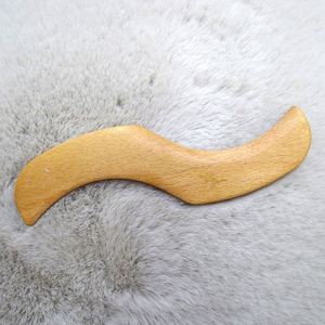 Sıcak satış çevre dostu ahşap Gua Sha S şekli vücut bacak kayın ahşap masaj araçları meridyenler için hurda lenfatik sağlık selülit - Product Image 2