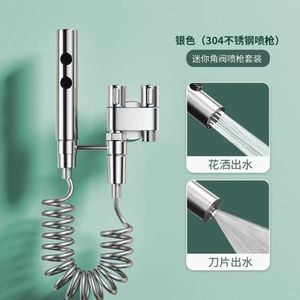 Yeni ürün banyo 2025 yüksek basınçlı el bide püskürtme seti bire iki musluk açılı vana tuvalet arkadaşı için kızarma - Product Image 3