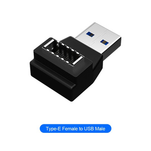 Conector de Panel frontal USB 3,1 tipo e a tipo c, adaptador de Cable macho hembra