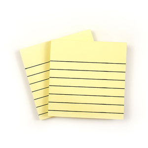 Yellow Custom Colors Dotted Line <strong>Memo</strong> Pad 100 Sheets Pastel Sticky Notes