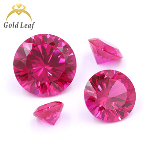 เครื่องประดับ goldleaf อัญมณีสังเคราะห์พลอยเทียมแบบหลวมห้องปฏิบัติการสำหรับปลูกทับทิม - Product Image 2