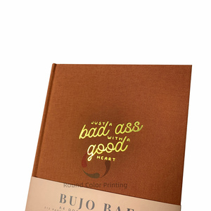 A4 A5 A6 logotipo personalizado cuaderno de notas liso impresión personalizada Lino Tapa dura diario cuaderno impresión - Product Image 3