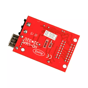 Huidu hd-U6A одиночный и двойной цвет U диск контрольная карта имеет 320*32 пикселей LED P10 дисплейный модуль контроллера