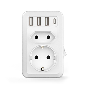 Wall <strong>Socket</strong> <strong>With</strong> Switch <strong>Multi</strong>-<strong>function</strong> Travel Charger HOT <strong>Usb</strong> Power Interface Plug - Product Image 2