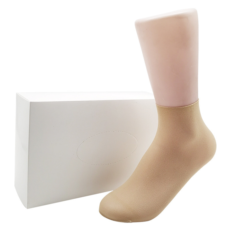 100 paires (chaussettes à simple bouche - nylon) couleur chair