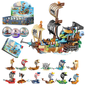 Viên nang gói 6/12 loại xe côn trùng mô hình động vật DIY Mirco gạch đồ chơi mini khối xây dựng - Product Image 2