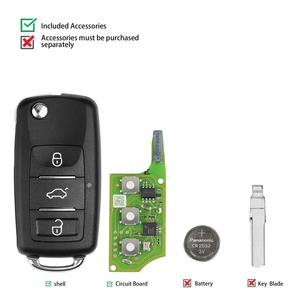 XHORSE XEB510EN B5 Super Remote <strong>Key</strong> With 3 Buttons XT27B Super Chip for B5 Type Compatible With VVDI2 VVDI <strong>Key</strong> Tool Max Pro