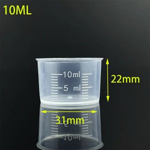 10ml 15ml 20ml 30ml 50ml 100mlclear Plastic Measuring <strong>Cup</strong> Laboratory Measurement Scale <strong>Cup</strong> - Product Image 2