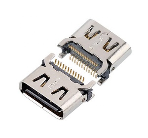 MUP <strong>24PIN</strong> USB 3.1 10gbps female usb-c connector dual-row smt charger connector &amp; data transfer advanced <strong>adapter</strong> / reader - Product Image 1
