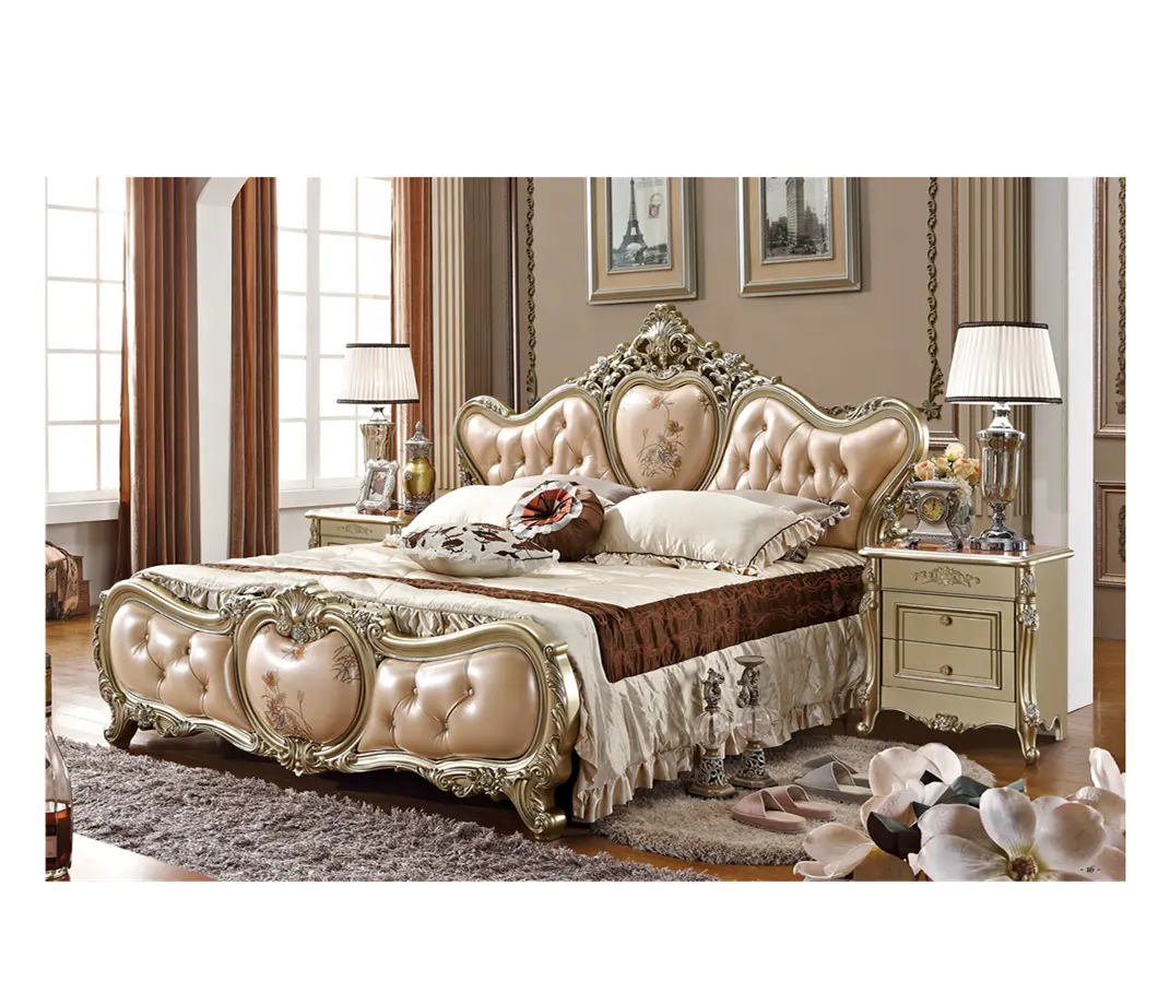 CBMmart Princess Royal Beauty mobili per camera da letto di lusso Set letto King Size