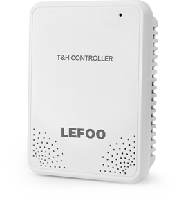 LEFOO CE ROHS certificado pantalla LCD controlador de temperatura y humedad sensor transmisor con función de relé y alarma - Product Image 2