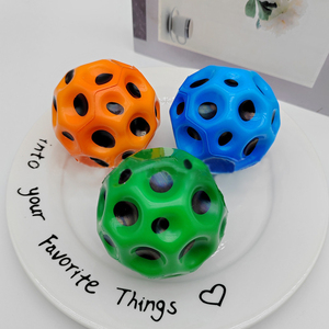 High Bounce Moon Ball Colorful Interaction Bouncy Ball Soft Flash Jumping Rubber Ball for Children Kids Outdoor Beach <strong>Toys</strong> - Product Image 6