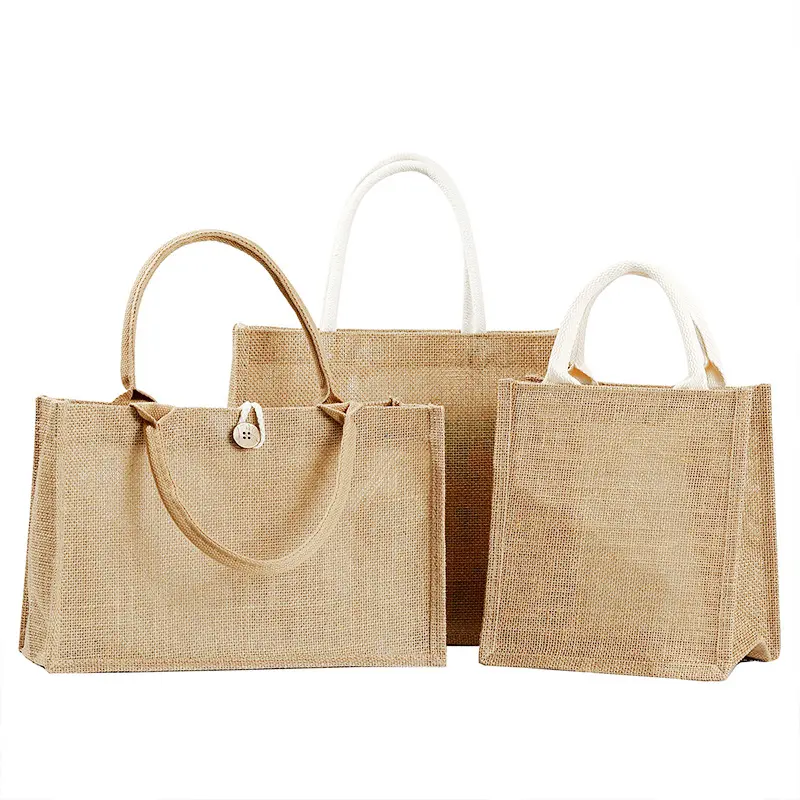 도매 광고 삼베 가방 맞춤형 패턴 컬러 황마 선물 가방