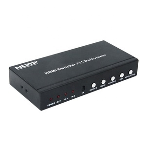 HDMI 2x1多查看器，带Pip POP 1080p60hz 2端口HDMI无缝切换屏幕分路器模式2进1出，用于IR远程RS232和 - Product Image 1