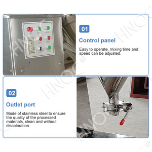 HNOC küçük paslanmaz çelik otomatik kuru çiçek V tipi Blender ekipmanları kimyasal karıştırma makinesi Lab toz mikser - Product Image 3