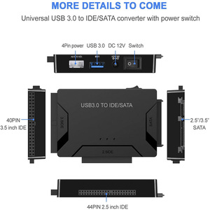 Sata <strong>Ide</strong> to <strong>Usb</strong> <strong>3.0</strong> Adapter 2.5&quot; 3.5&quot; Hard Disk Driver SSD ATA HDD <strong>USB</strong> Converter - Product Image 2