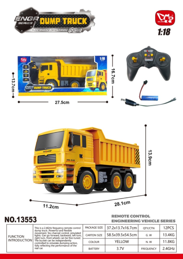 1/18 6CH Mining Truck