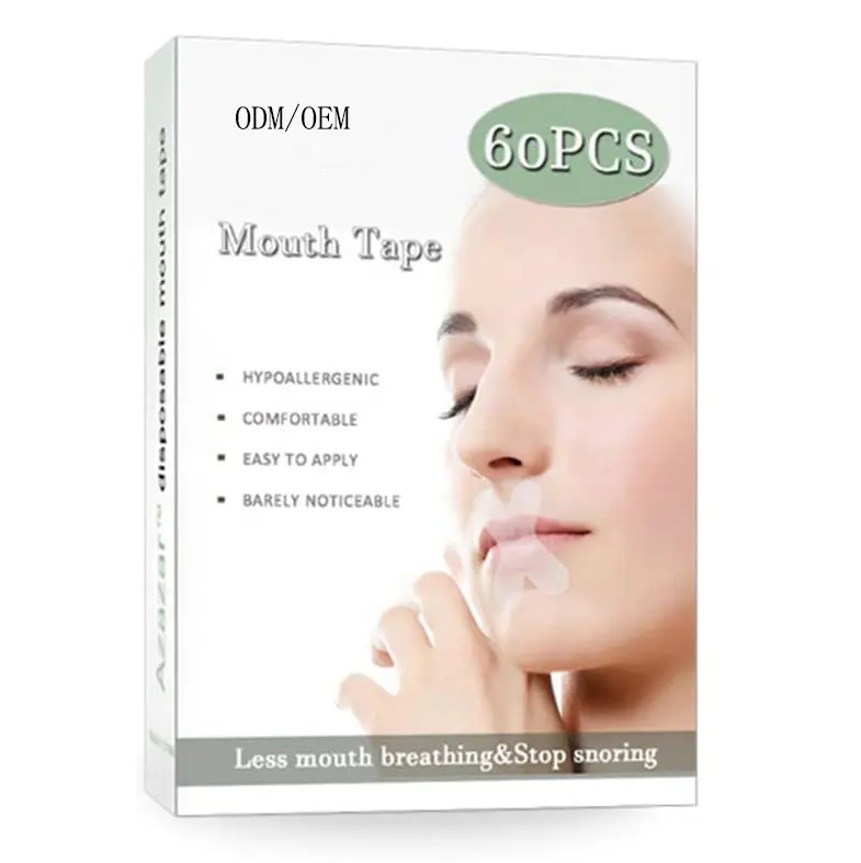 Simply Anti Mendengkur Hush Strips Nasal Breathing Mouth Tape untuk Sleeping Apnea