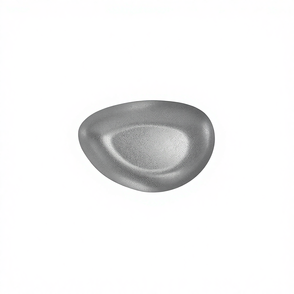 Assiette plate ovale triangulaire