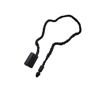Cadena de etiqueta colgante común de PVC al por mayor cerradura de etiqueta colgante normal con sellos de bucle oscilante para etiqueta de ropa cuerda accesorios de ropa - Product Image 1