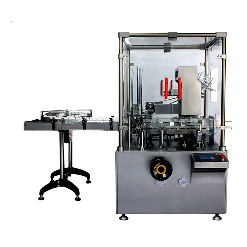 Máquina de embalaje de caja vertical Máquina de embalaje de cartón de dibujos animados de jabón de ungüento automático con impresora de Fecha