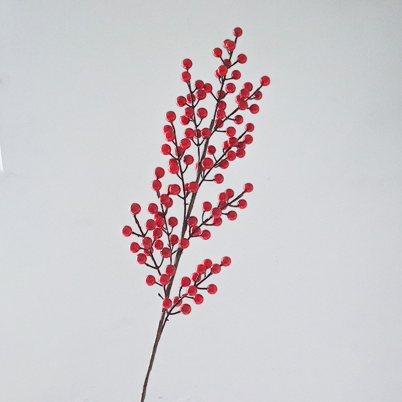 Fruto rojo de nueve puntas (70 cm)