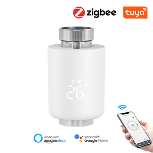 Ledeast WKF400A ZigBee thermostatic วาล์วหม้อน้ำเข้ากันได้กับ Alexa Google Home ควบคุมอุณหภูมิความร้อน - Product Image 5