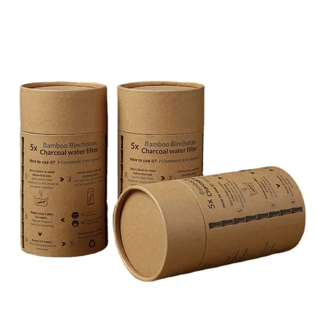 Benutzer definierte runde Papier box Druck zylinder Papier rohr verpackung Kosmetische Papier rohr verpackung
