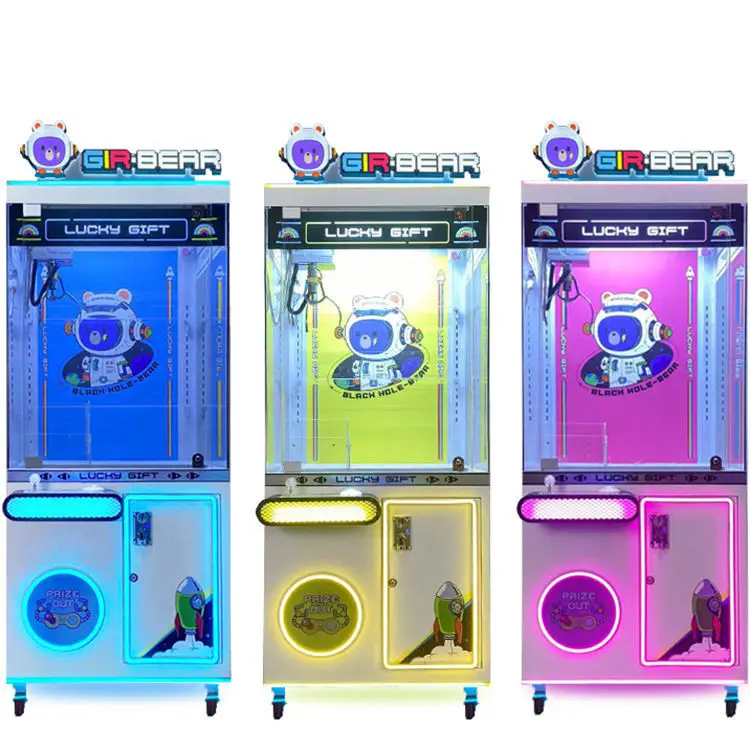 Personalizada Mini Super Claw Crane Machine Arcade varios colores Candy Game Claw Machine Doll Park Teddy Bear Claw Machine