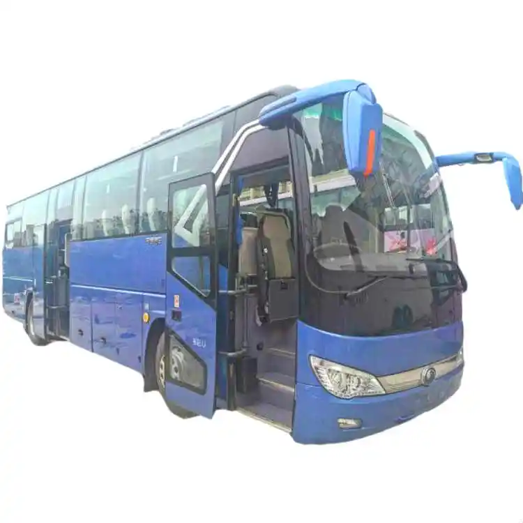 中古Yutongバス観光バス高級コーチバスYCエンジン51人乗りZK6119両開きドア付き