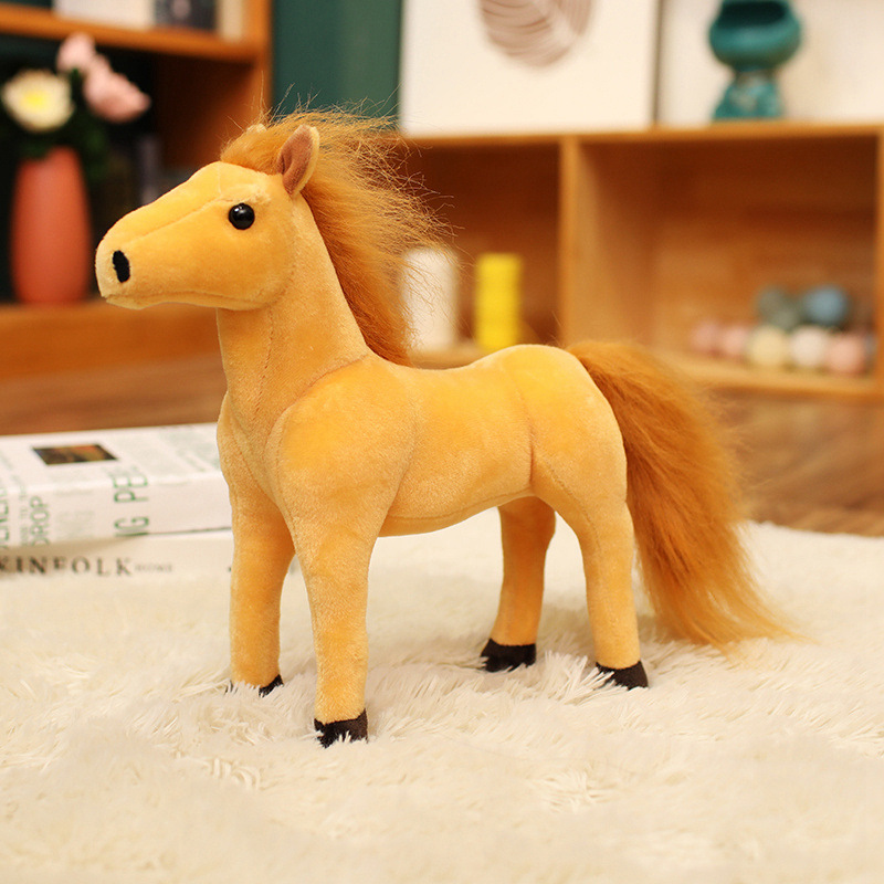 Y208 faux cheval marron clair
