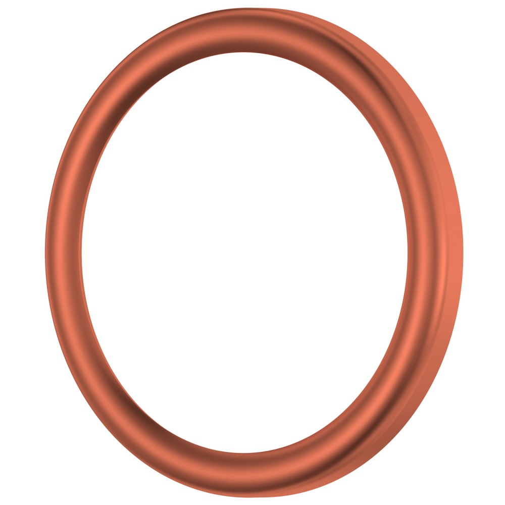 Orange (Cadre Rond + Verre Trempé)